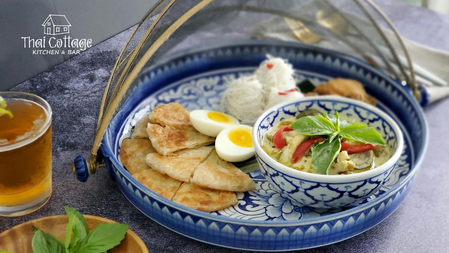 a plate of food on a table